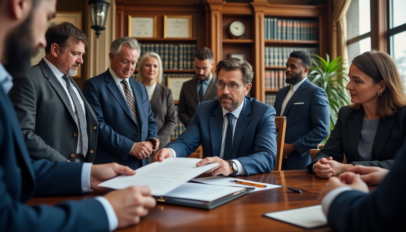Succession documents remis par le notaire aux héritiers
