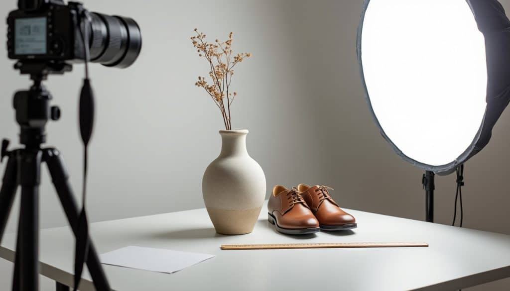 Photographier des objets pour une vente : lumière et échelle